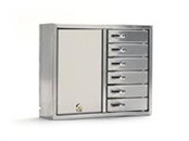 Keybox n�gleskab 9006E rustfrit st�l